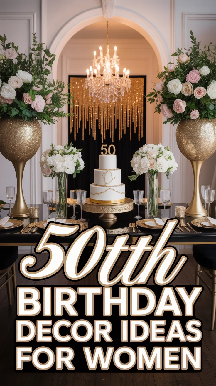 🎉 14 50th Birthday Decor Ideas For Women