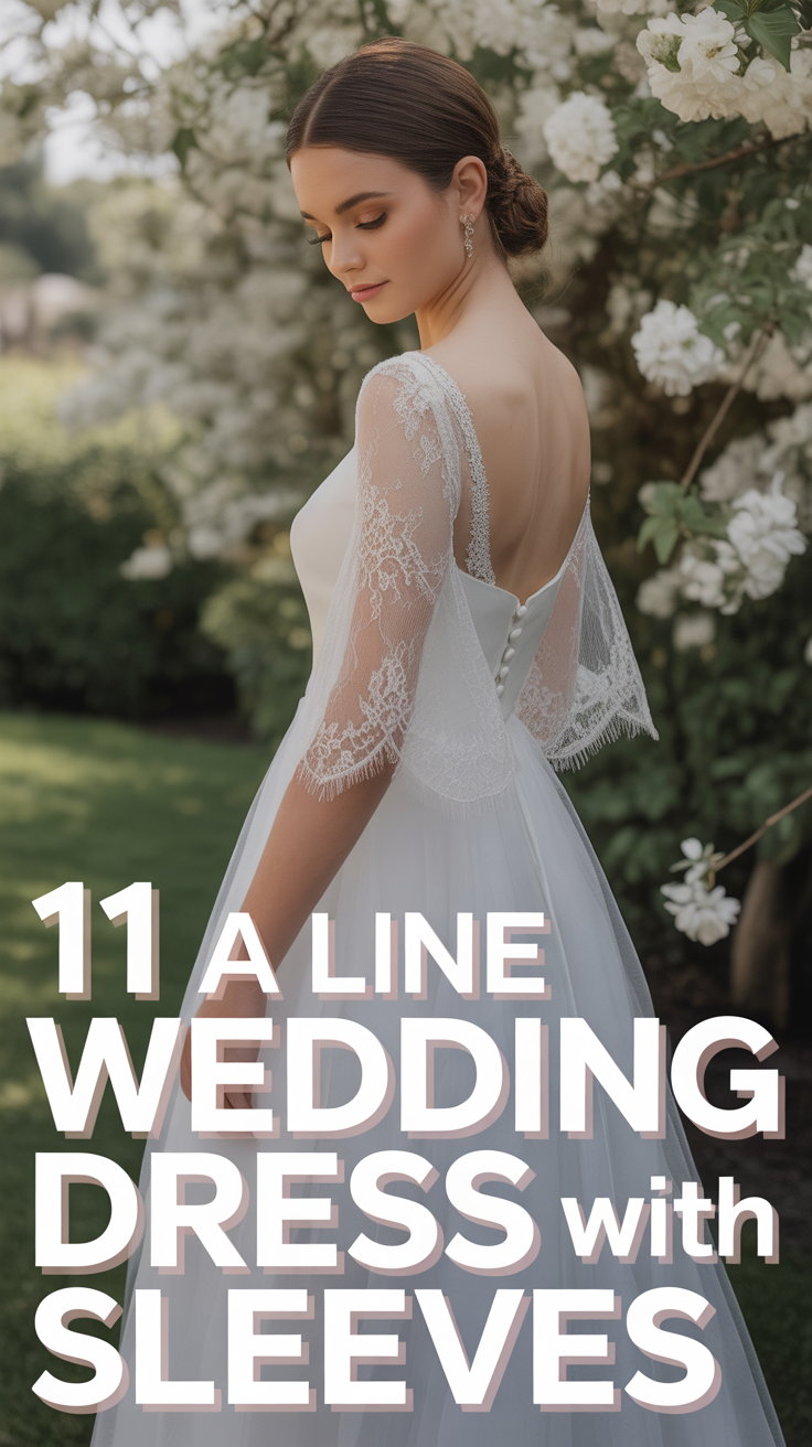 ✨ 11 A Line Wedding Dress With Sleeves