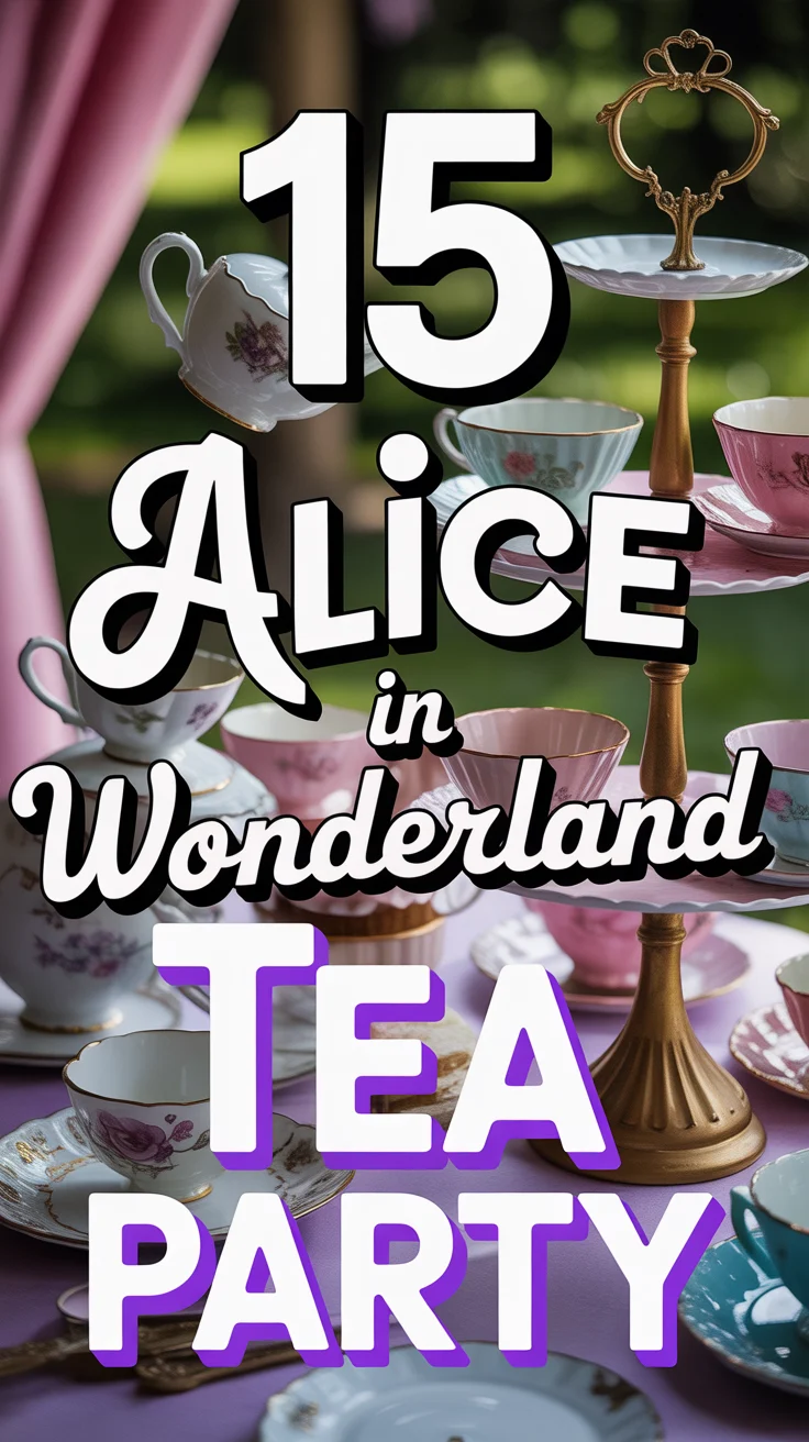 🍳 15 Alice In Wonderland Tea Party