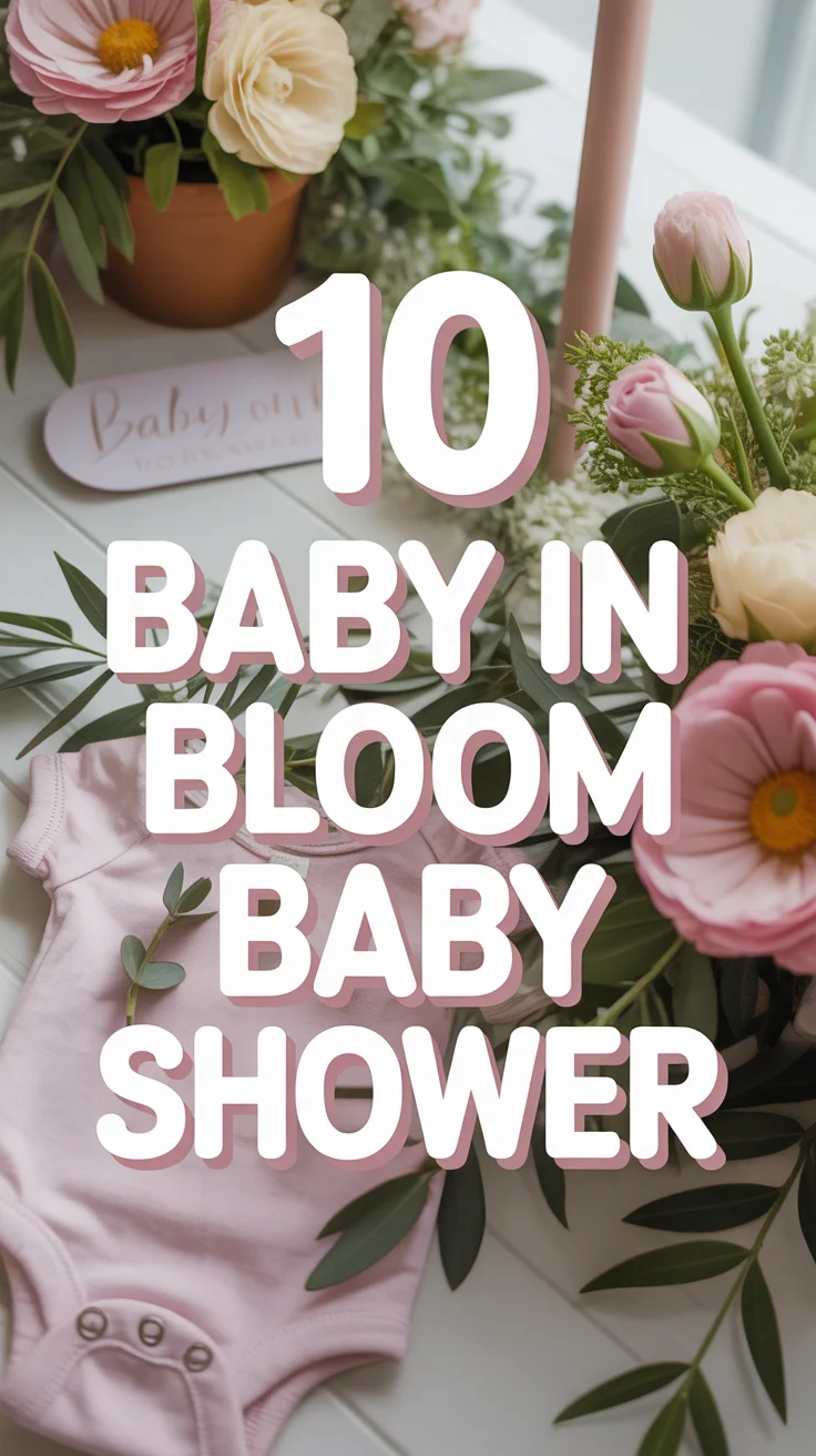 🌷 10 Baby In Bloom Baby Shower