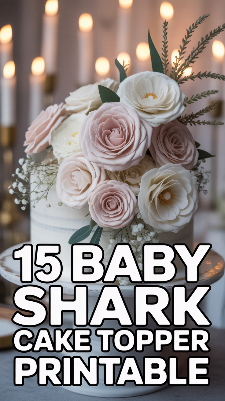 🦈 15 Baby Shark Cake Topper Printable