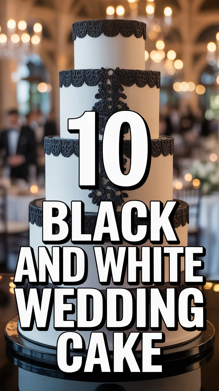 🎂 10 Black And White Wedding Cake