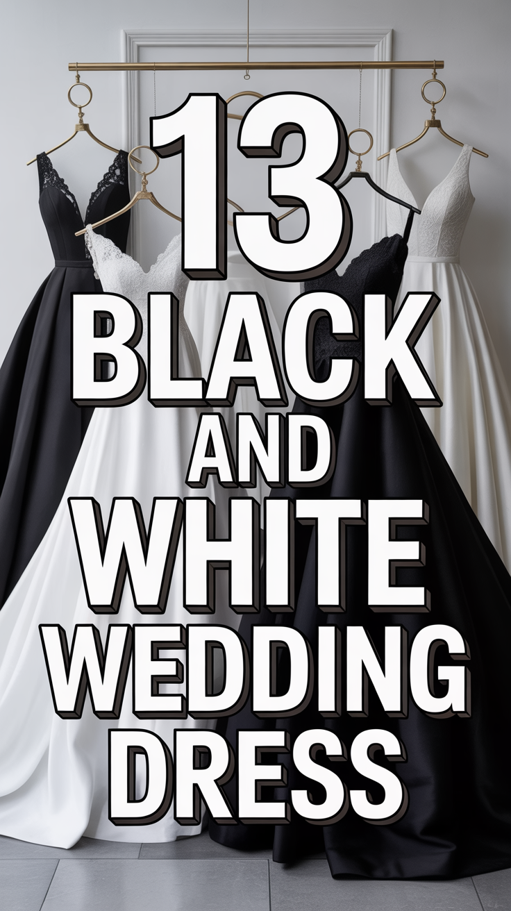 🤌 13 Black And White Wedding Dress