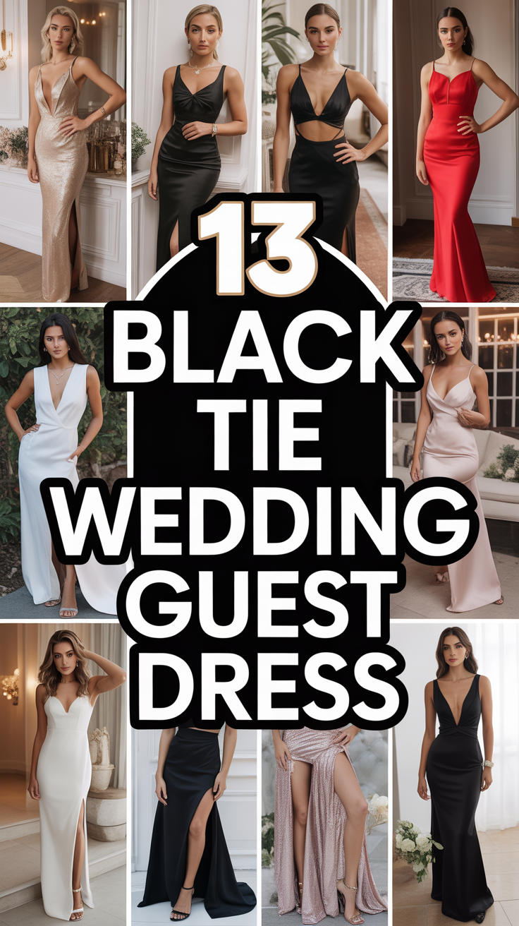 👗 13 Black Tie Wedding Guest Dress