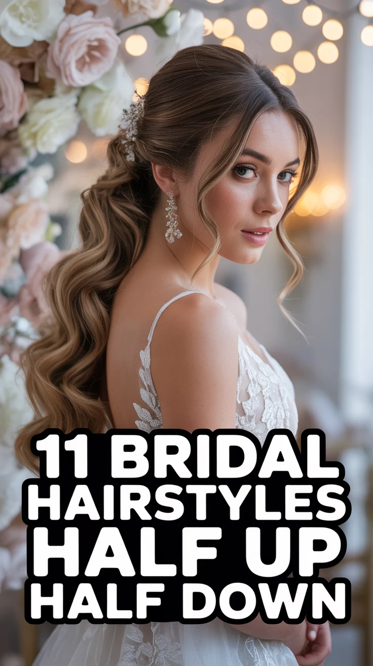 👰‍♀️ 11 Bridal Hairstyles Half Up Half Down