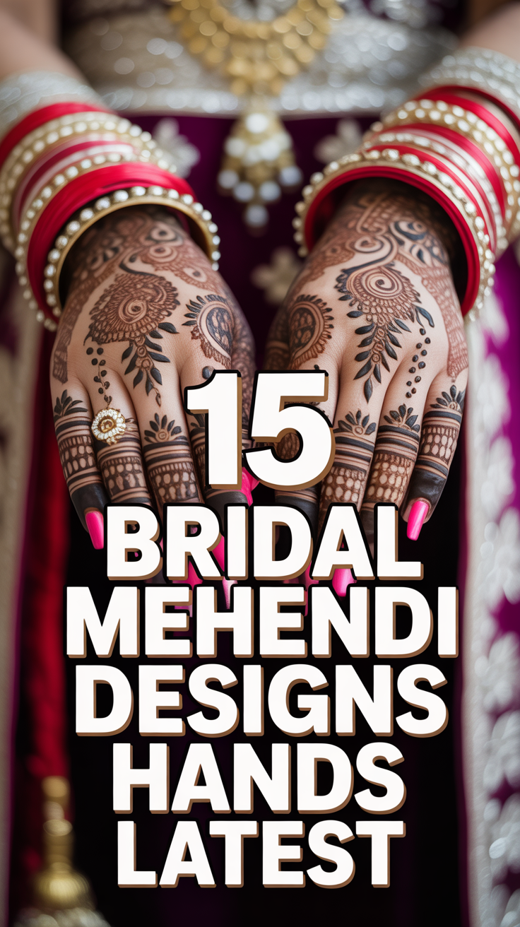 💓 15 Bridal Mehendi Designs Hands Latest