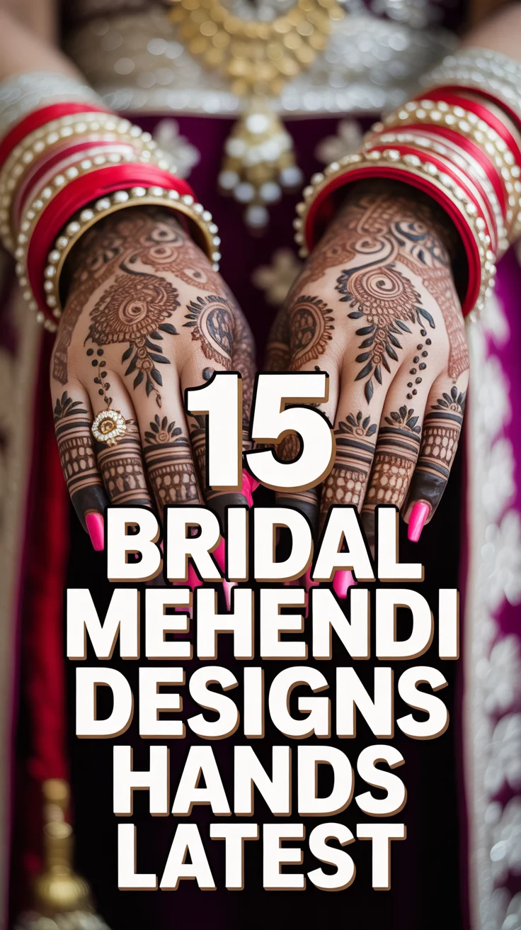 💓 15 Bridal Mehendi Designs Hands Latest