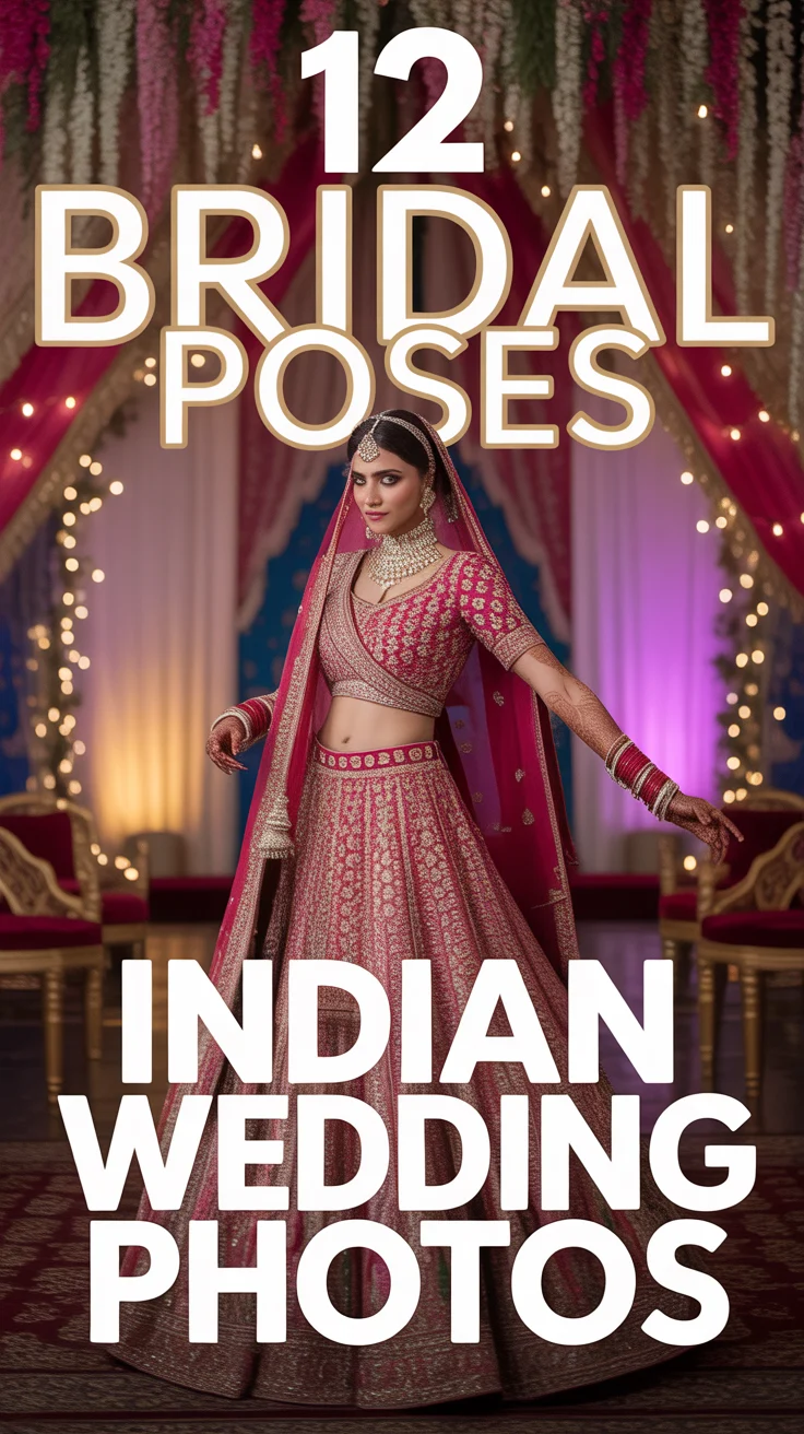 💍 12 Bridal Poses Indian Wedding Photos