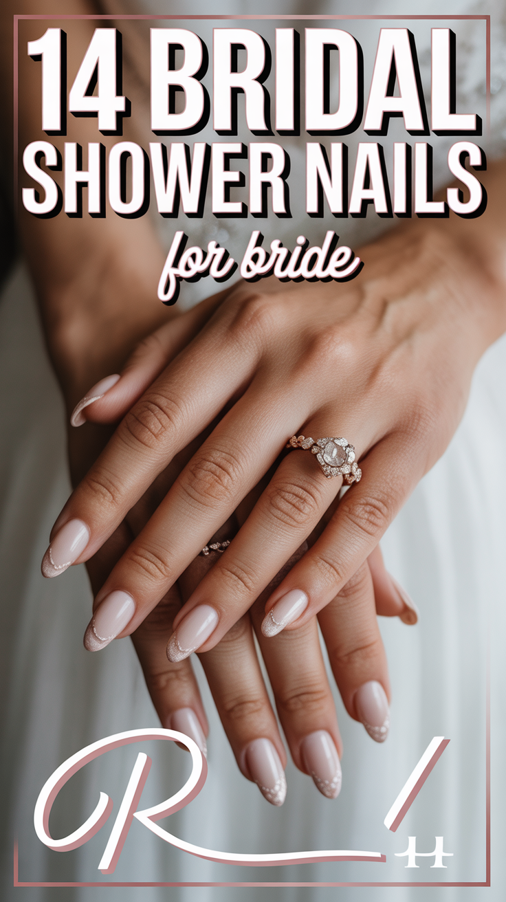 💅 14 Bridal Shower Nails For Bride