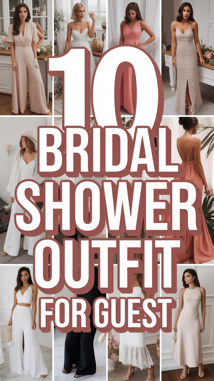 🎀 10 Bridal Shower Outfit For Guest