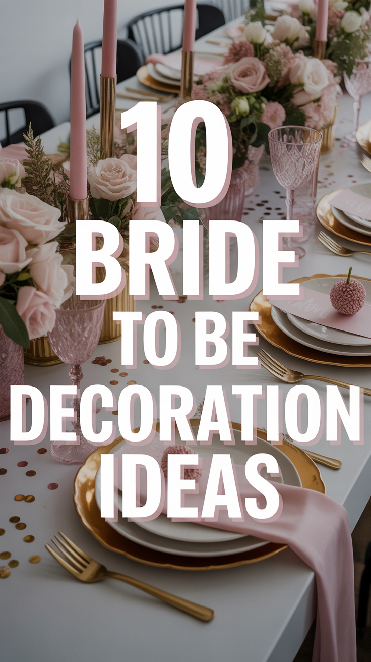 💍 10 Bride To Be Decoration Ideas