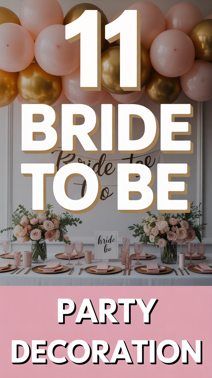 🎉 11 Bride To Be Party Decoration