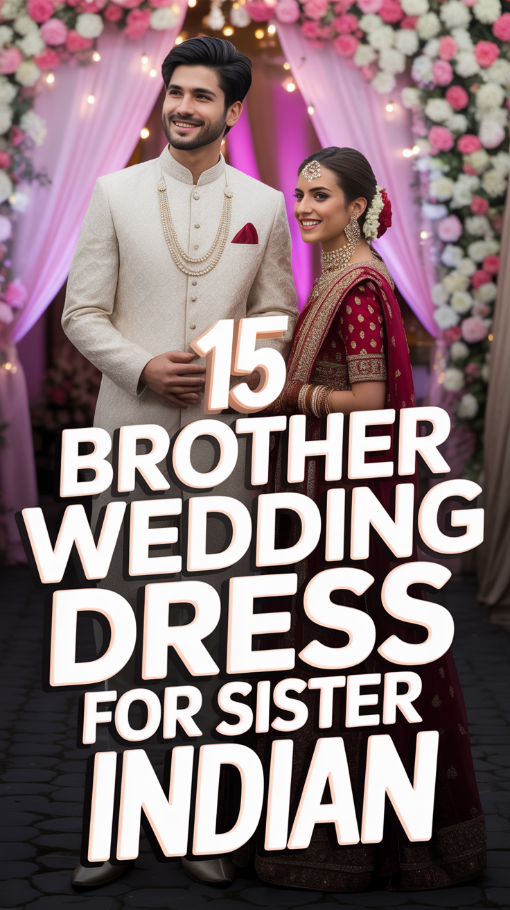 💖 15 Brother Wedding Dress For Sister Indian