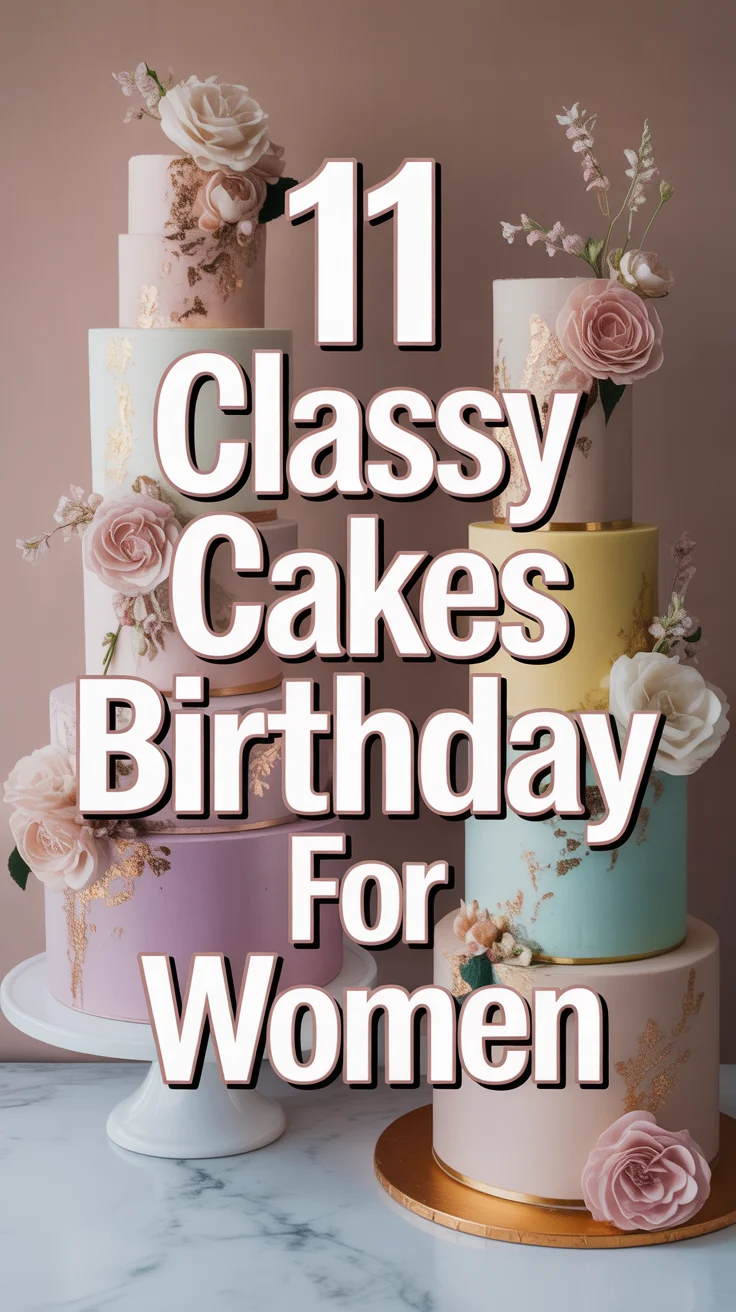 🎂 11 Classy Cakes Birthday For Women