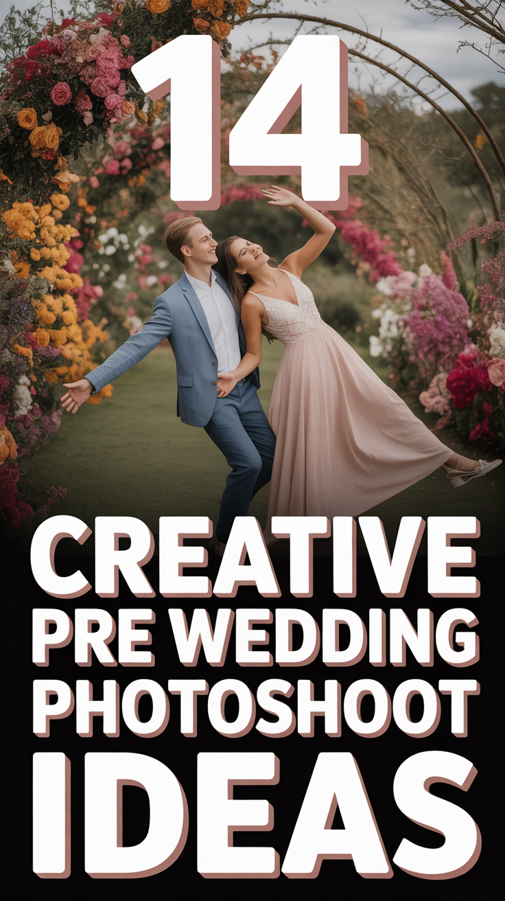 💕 14 Creative Pre Wedding Photoshoot Ideas