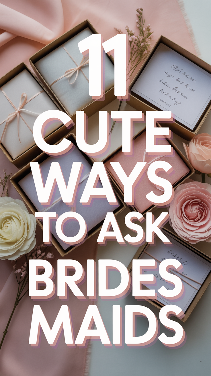 💍 11 Cute Ways To Ask Bridesmaids