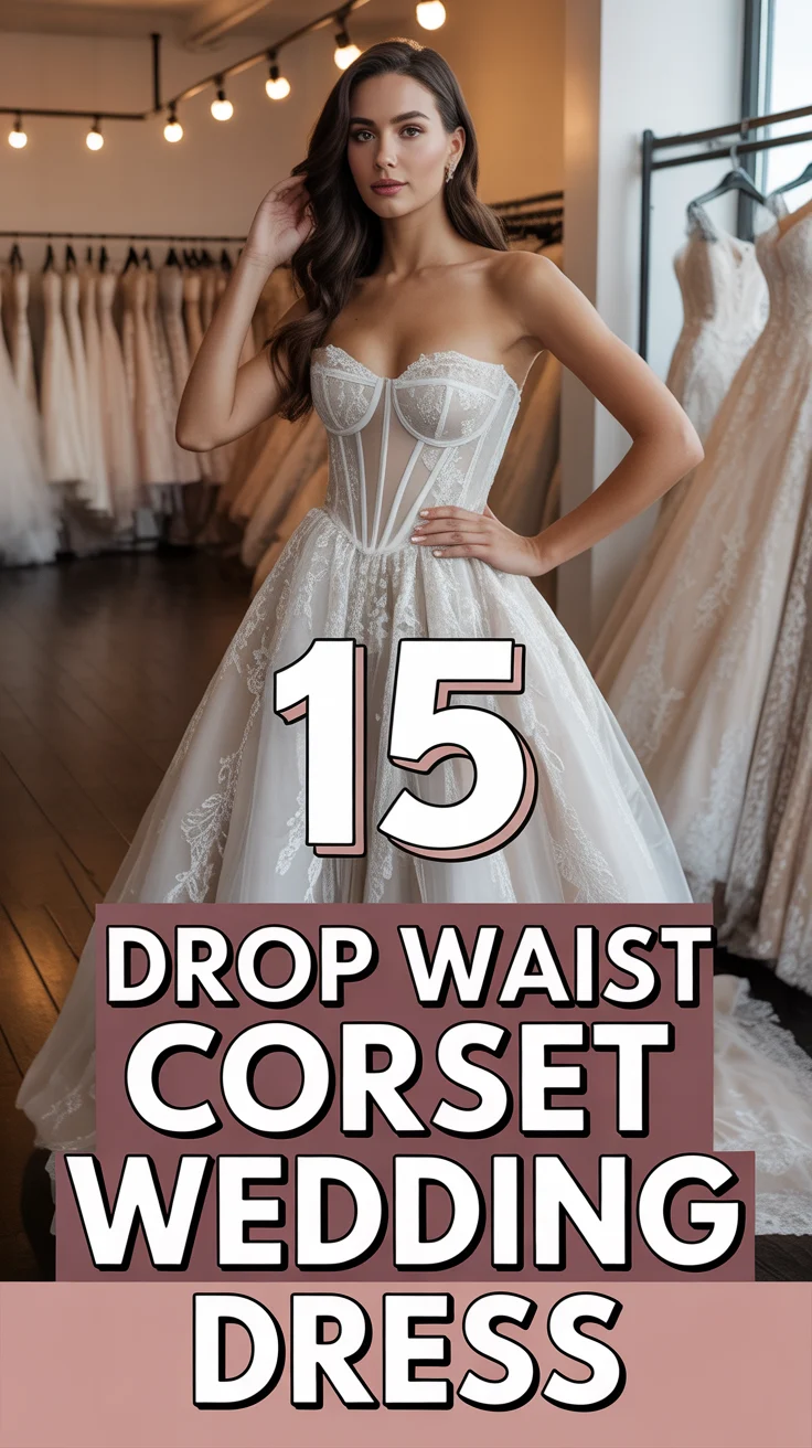 👰‍♀️ 15 Drop Waist Corset Wedding Dress