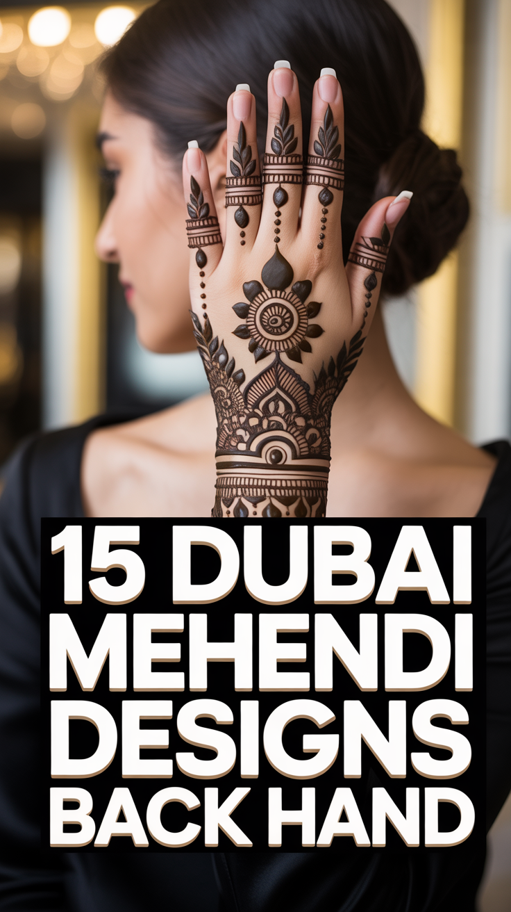 🤌 15 Dubai Mehendi Designs Back Hand