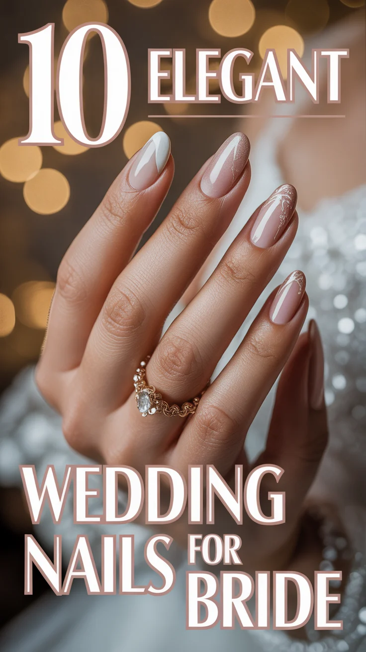 💅 10 Elegant Wedding Nails For Bride