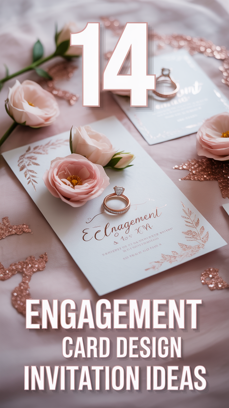💍 14 Engagement Card Design Invitation Ideas