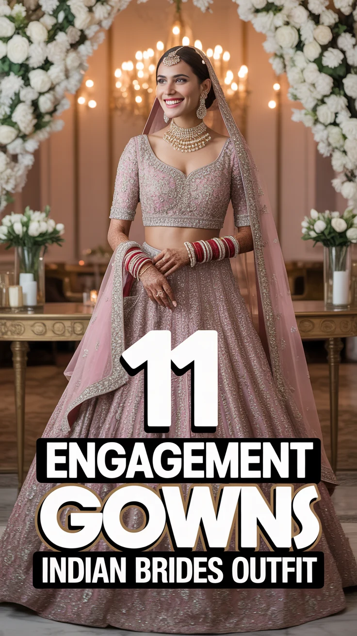 💍 11 Engagement Gowns Indian Brides Outfit