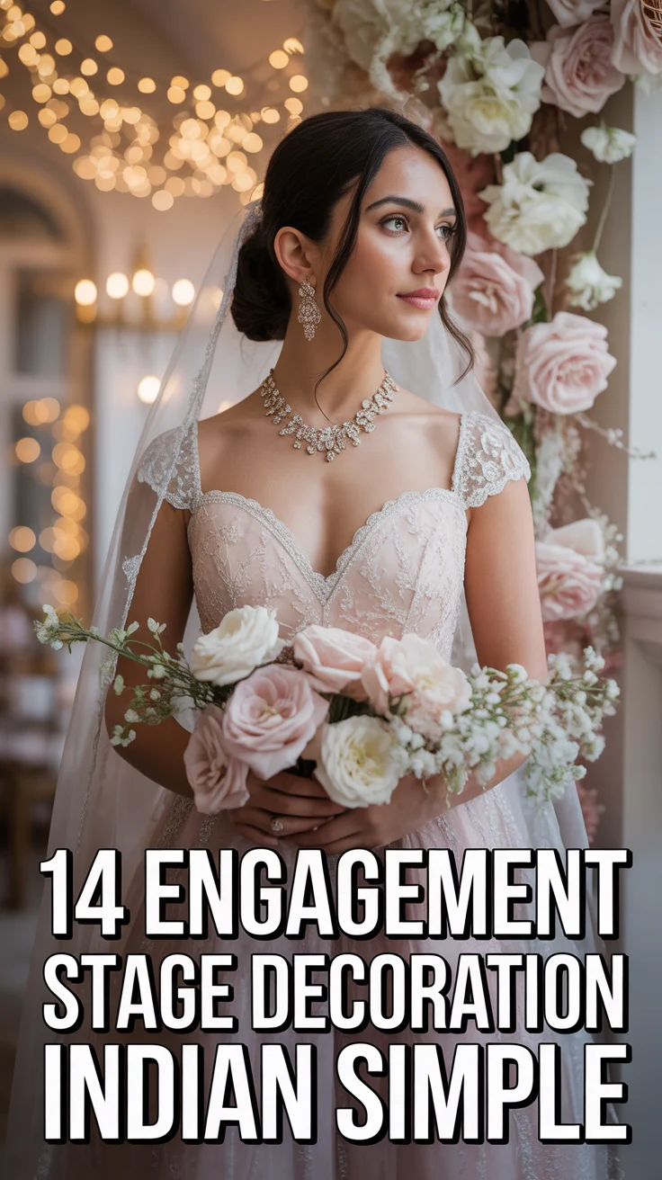 💍 14 Engagement Stage Decoration Indian Simple