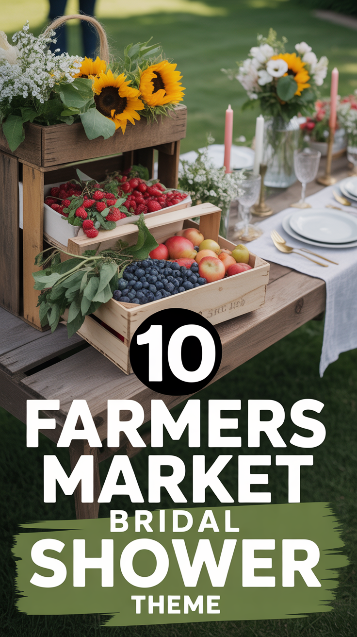 🍉 10 Farmers Market Bridal Shower Theme