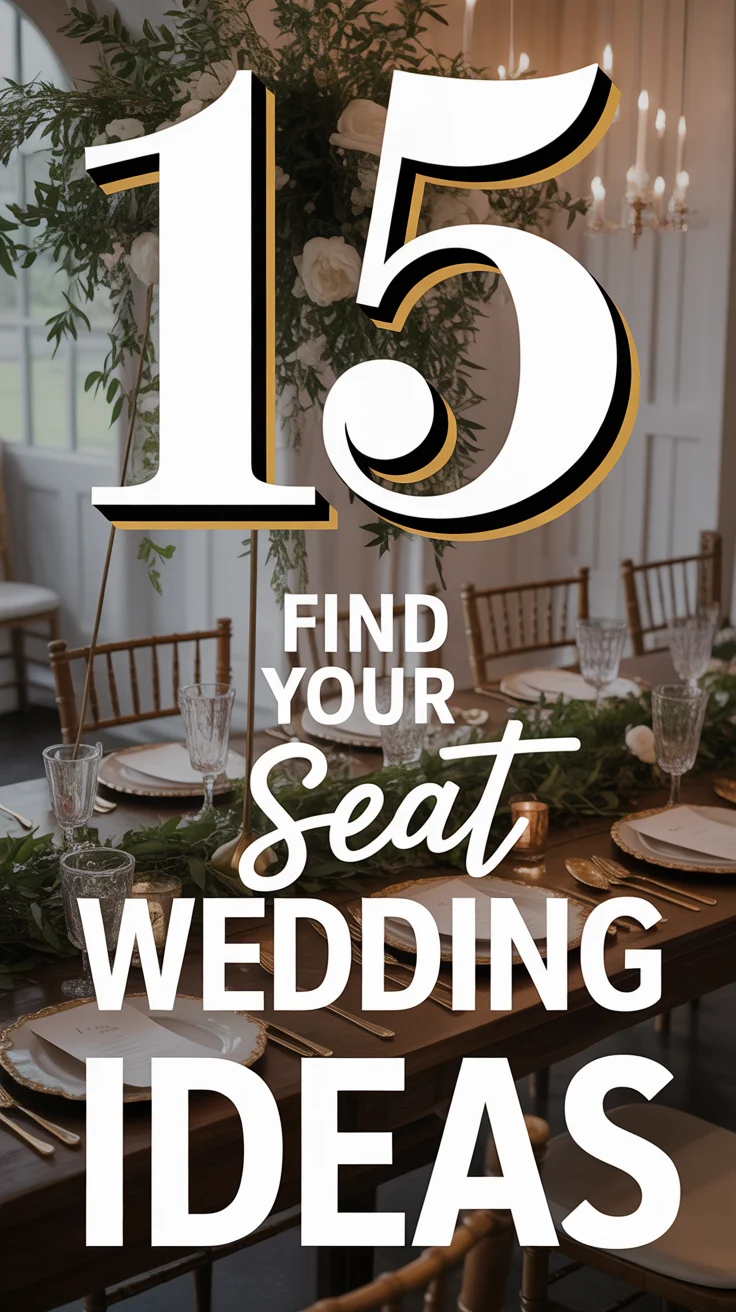 🗺️ 15 Find Your Seat Wedding Ideas