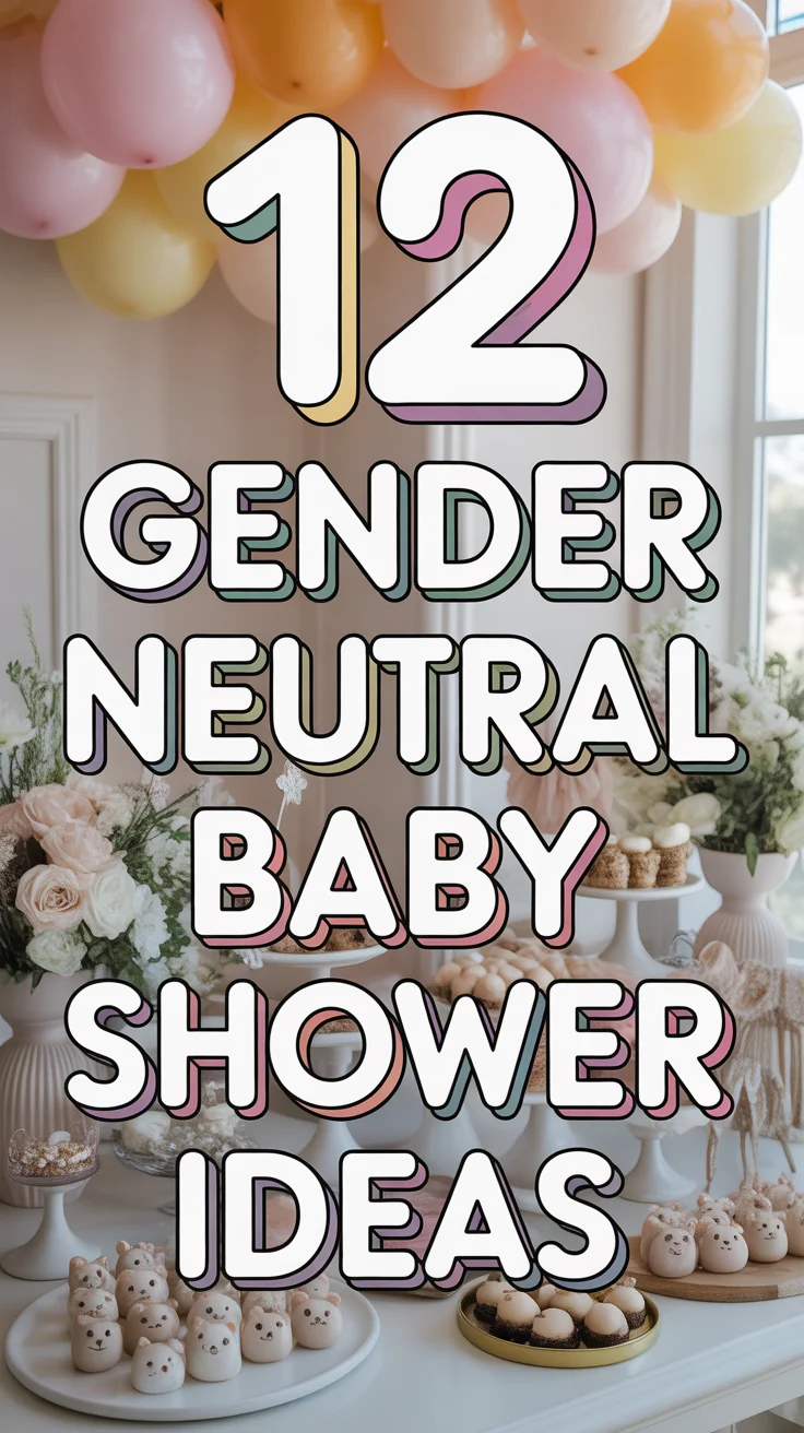 🌈 12 Gender Neutral Baby Shower Ideas