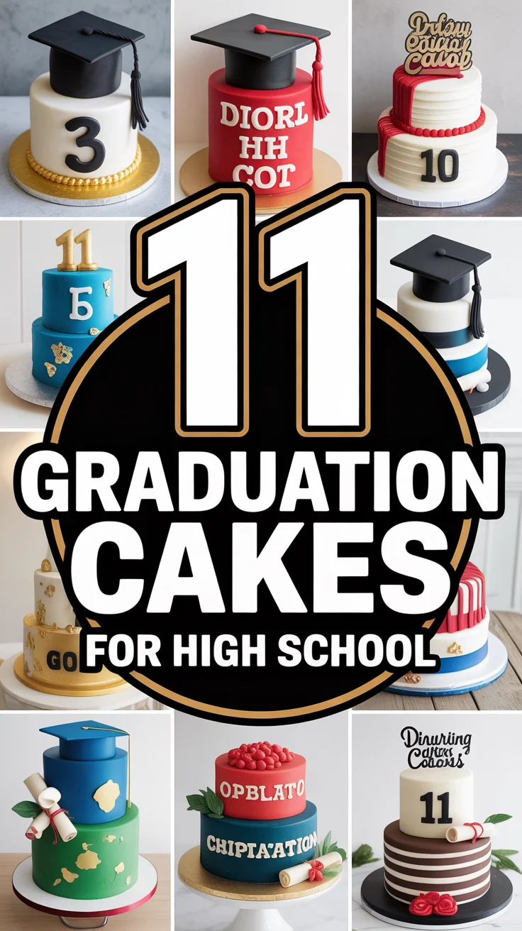 🎓 11 Graduation Cakes For High School
