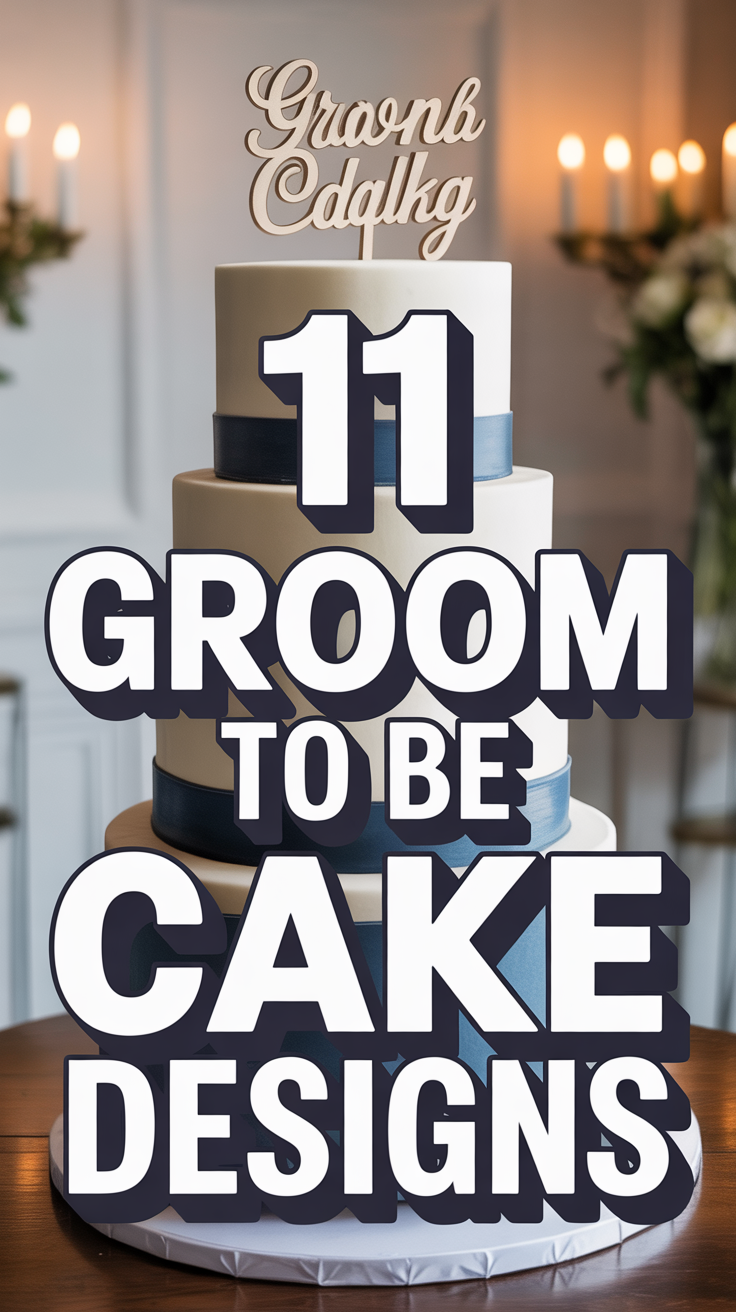 🤵 11 Groom To Be Cake Designs
