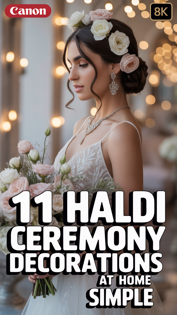 🌻 11 Haldi Ceremony Decorations At Home Simple