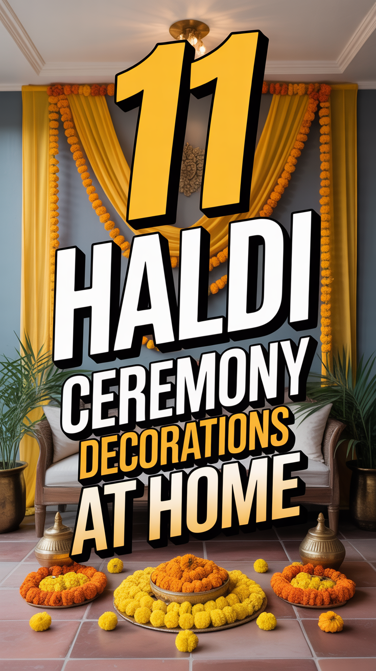 🌻 11 Haldi Ceremony Decorations At Home