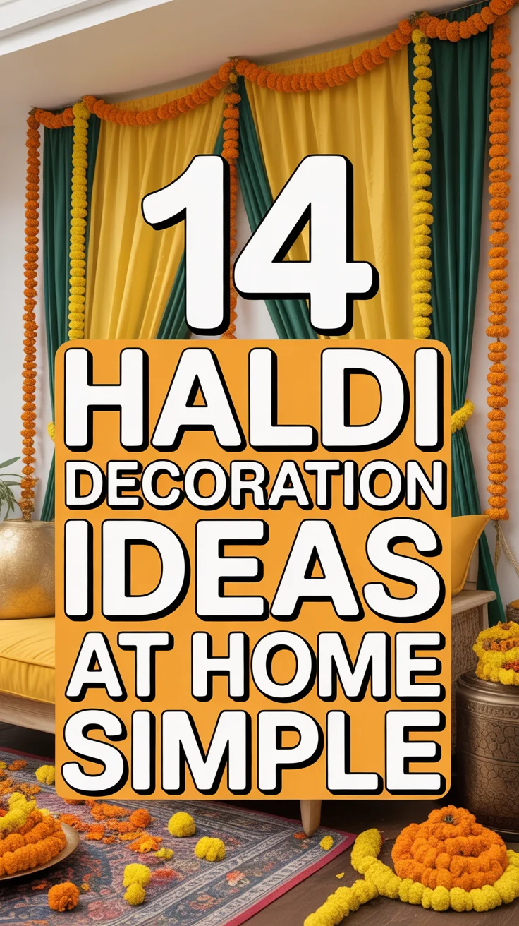 💛 14 Haldi Decoration Ideas At Home Simple