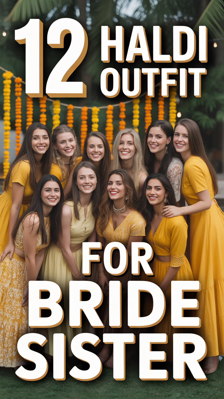 💛 12 Haldi Outfit For Bride Sister
