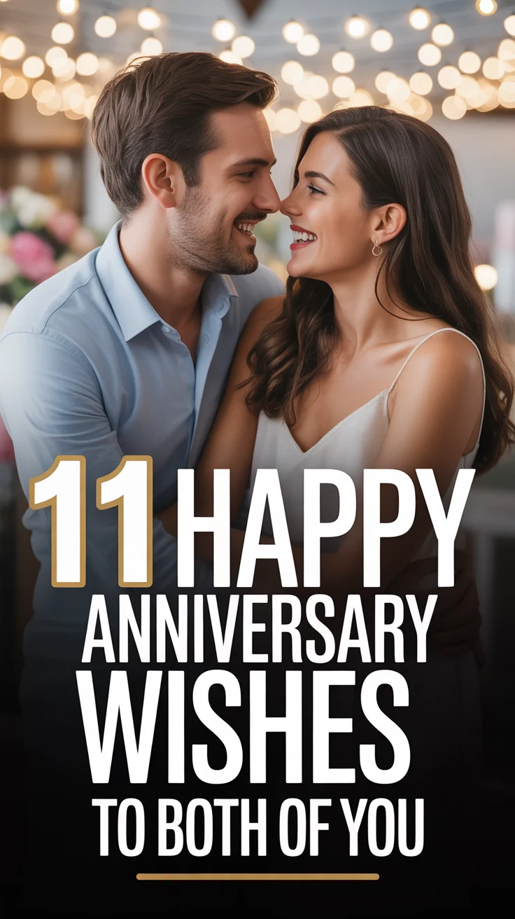 💖 11 Happy Anniversary Wishes To Both Of You