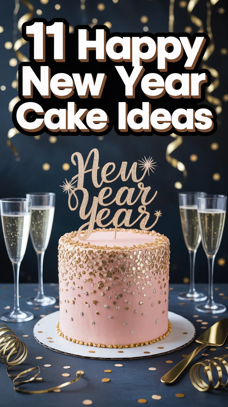 🎉 11 Happy New Year Cake Ideas