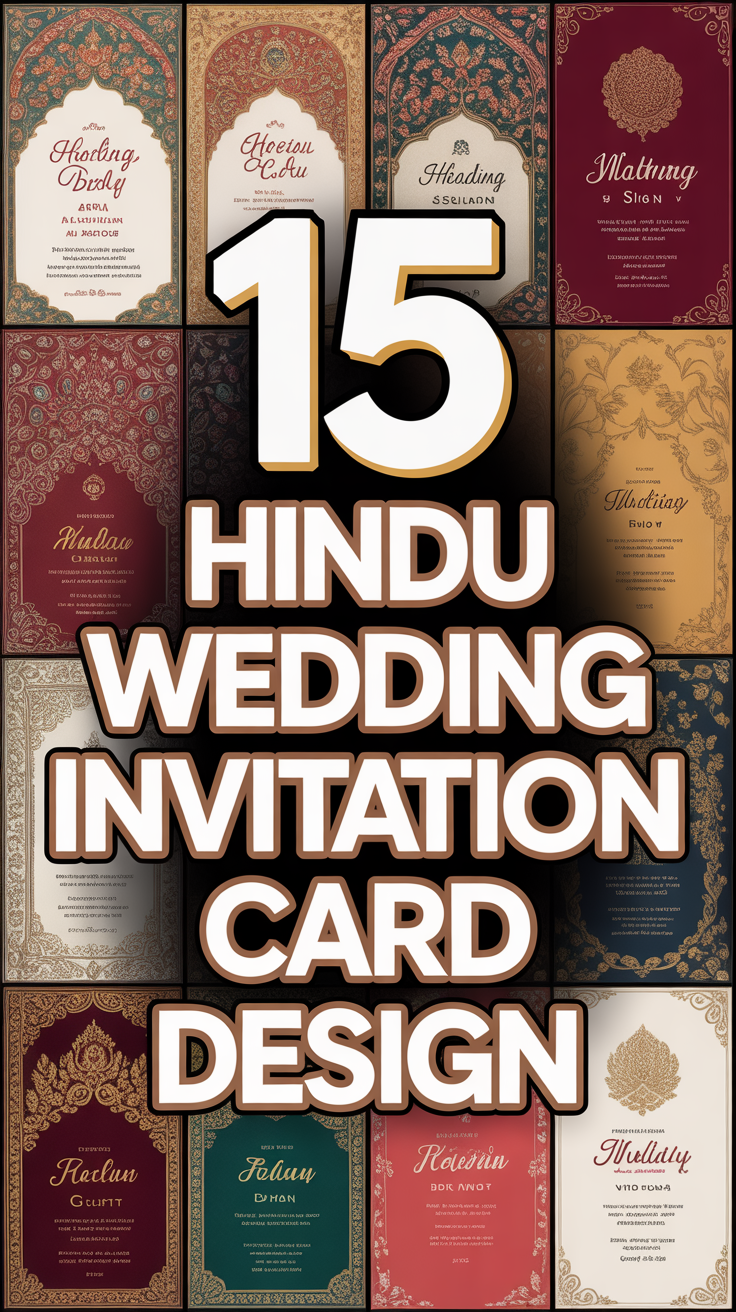 💌 15 Hindu Wedding Invitation Card Design