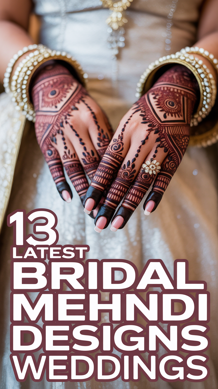💍 13 Latest Bridal Mehndi Designs Weddings