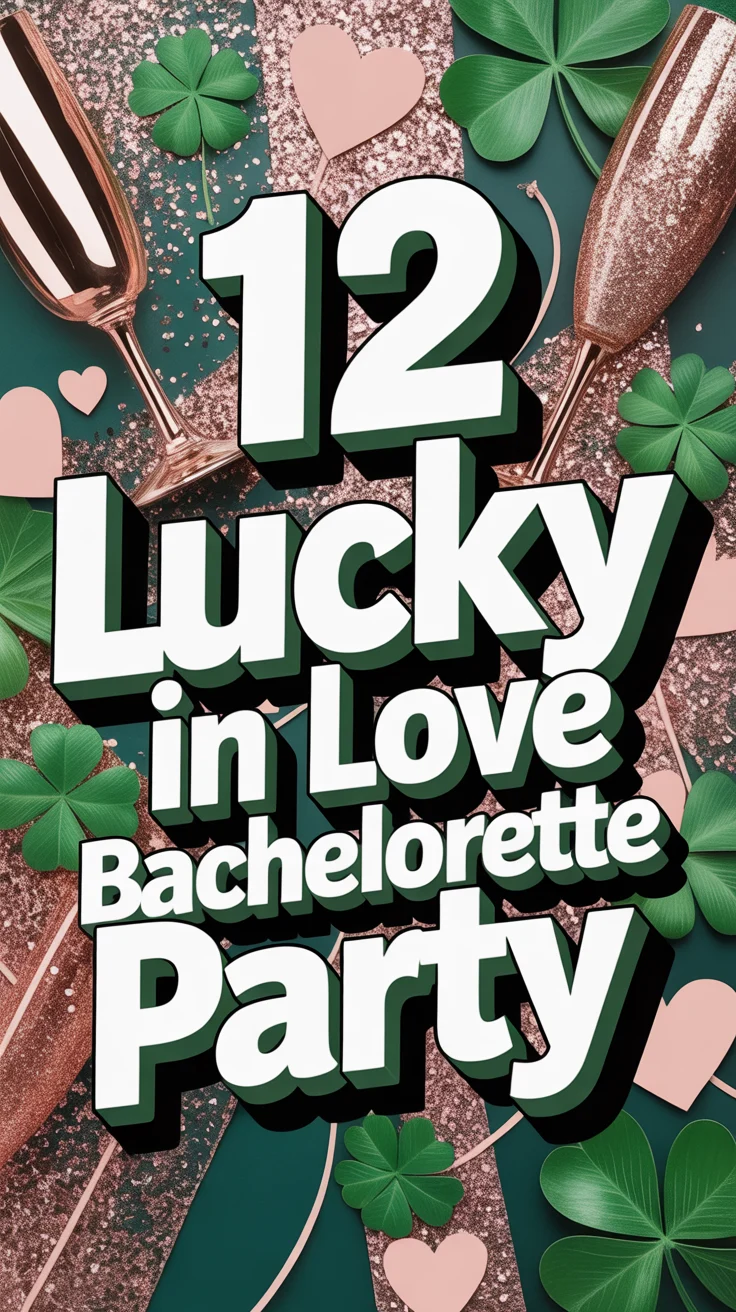🍀 12 Lucky In Love Bachelorette Party