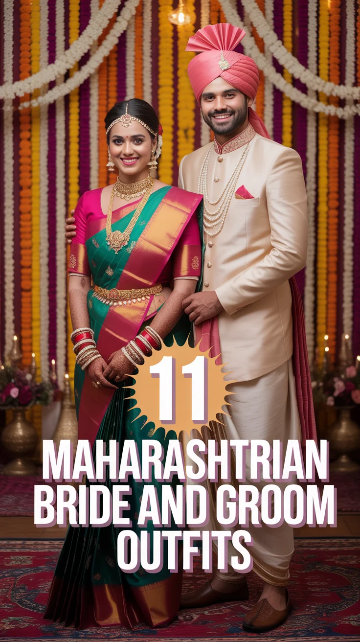 🪔 11 Maharashtrian Bride And Groom Outfits