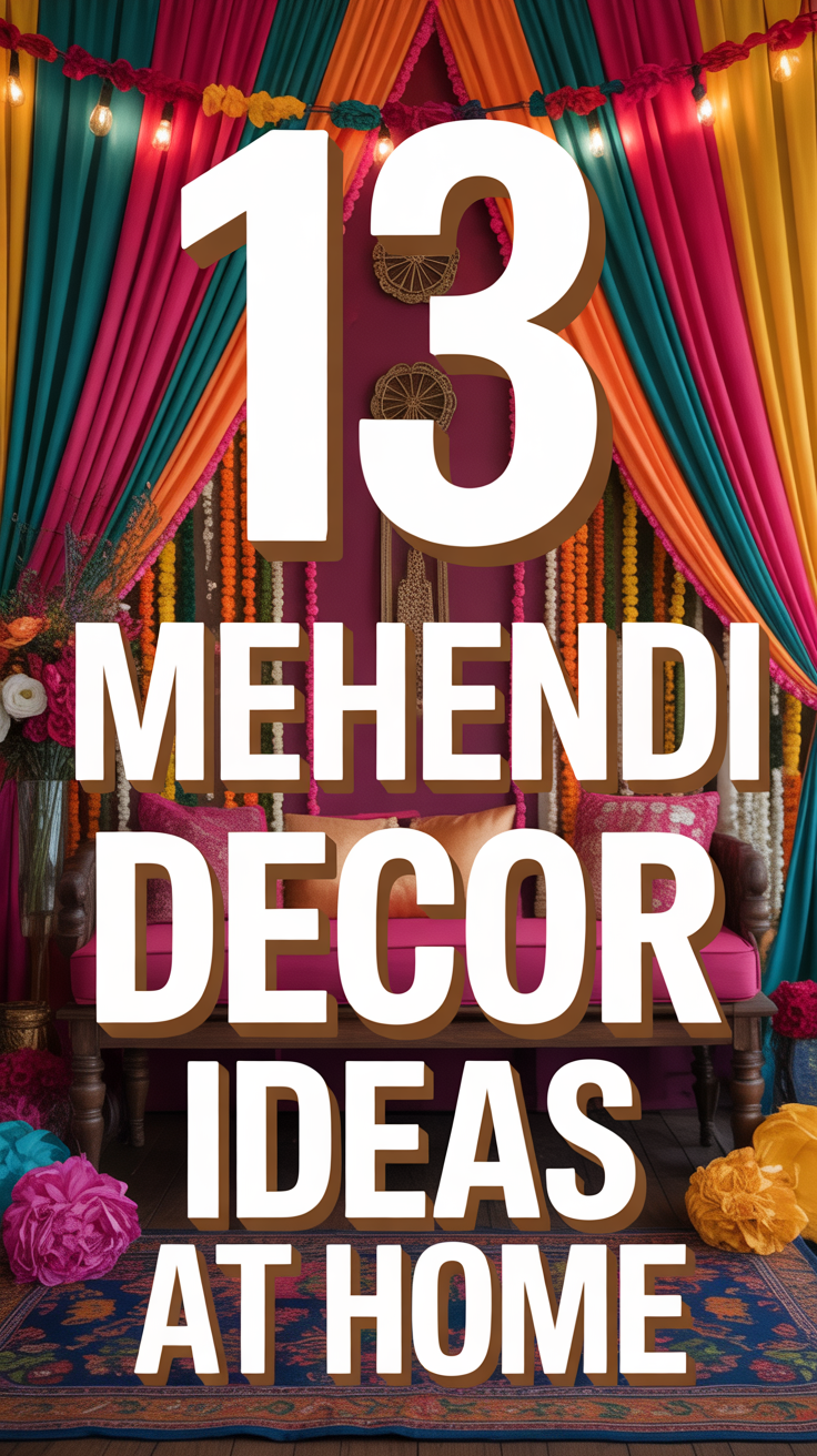 ✨ 13 Mehendi Decor Ideas At Home