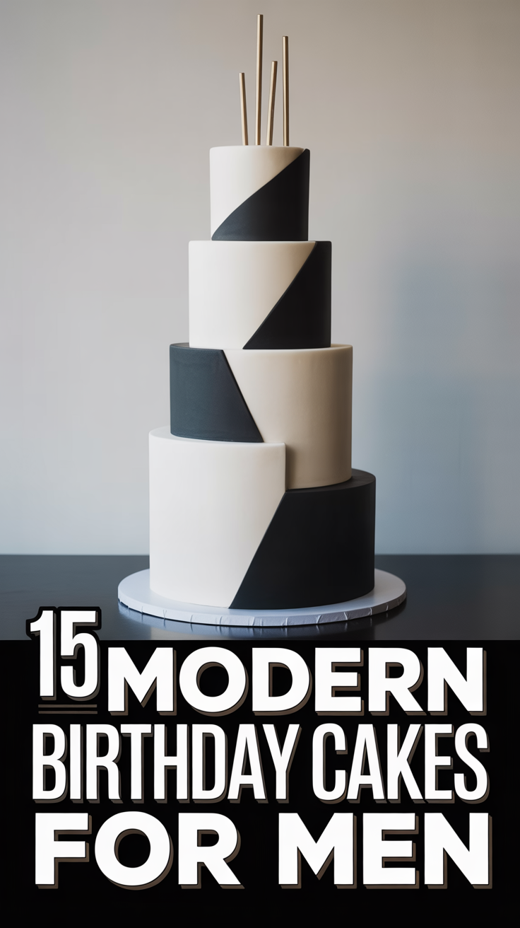 🎂 15 Modern Birthday Cakes For Men