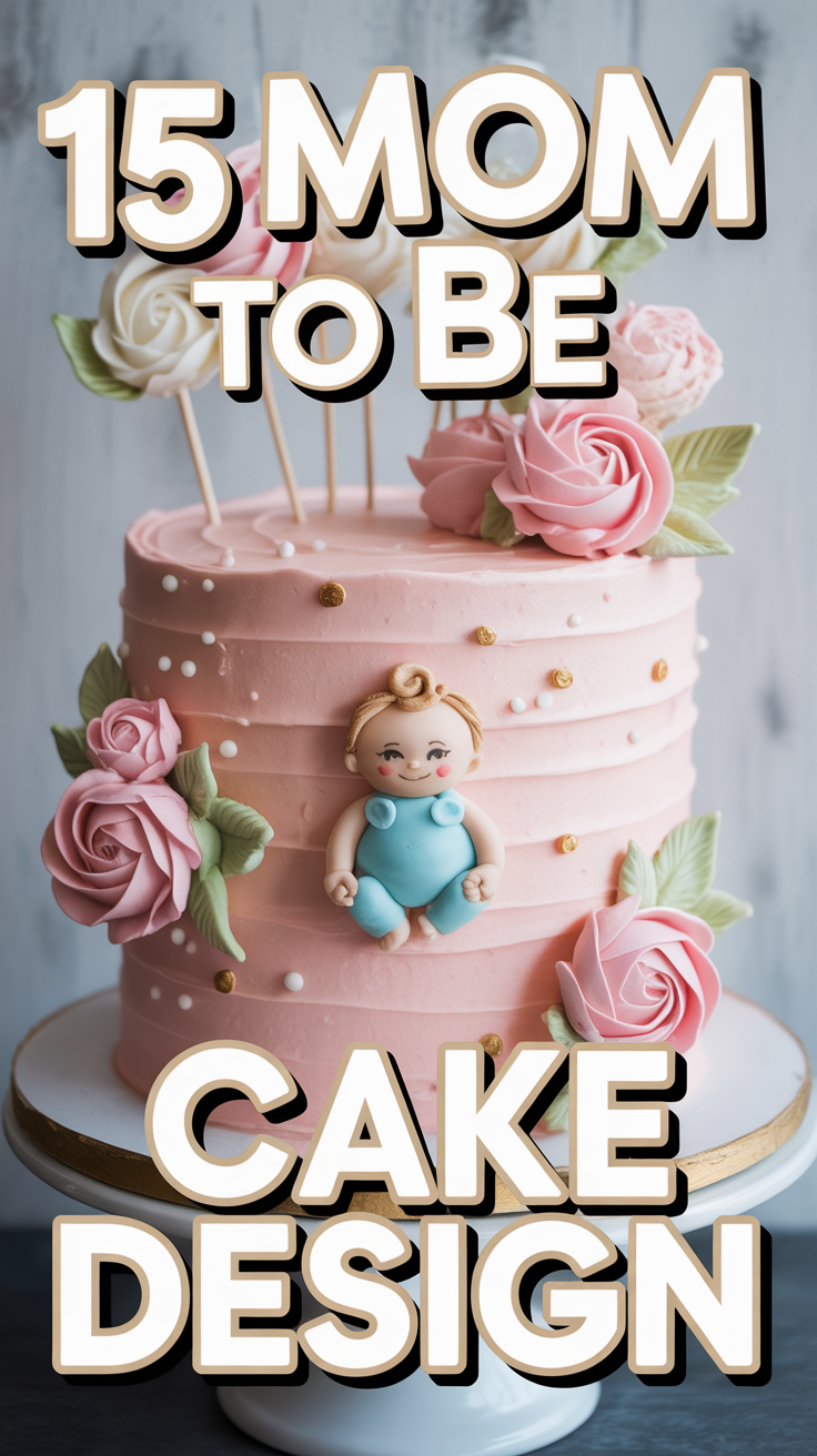 🤰 15 Mom To Be Cake Design