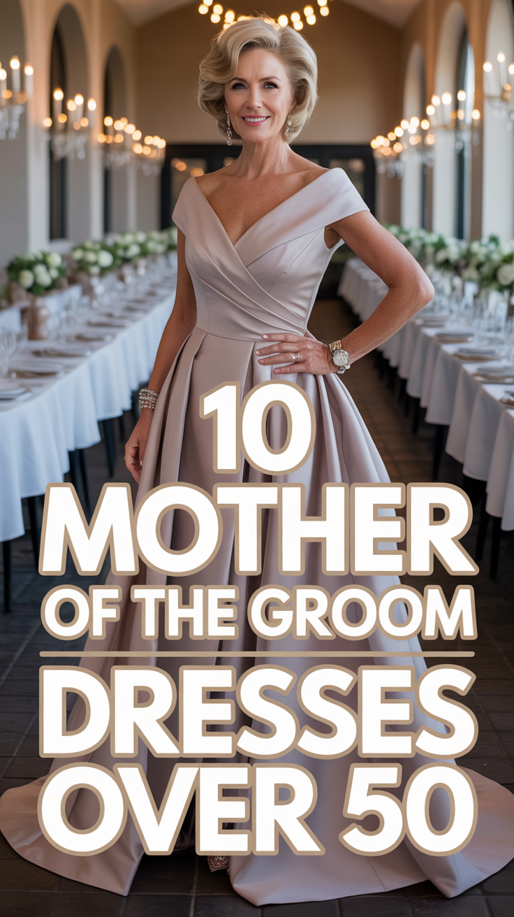 👗 10 Mother Of The Groom Dresses Over 50