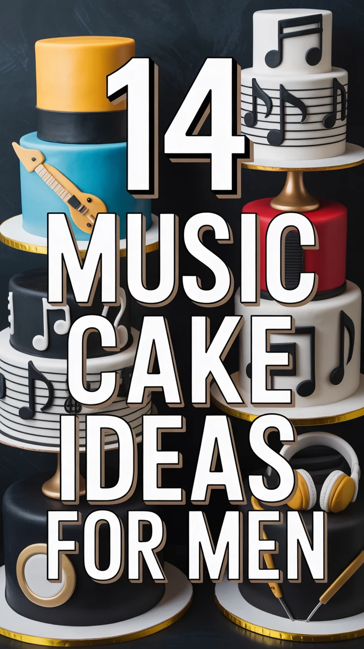 🎵 14 Music Cake Ideas For Men