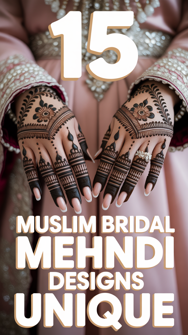 ✨ 15 Muslim Bridal Mehndi Designs Unique