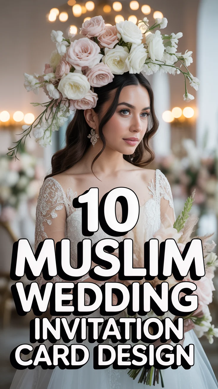 💍 10 Muslim Wedding Invitation Card Design