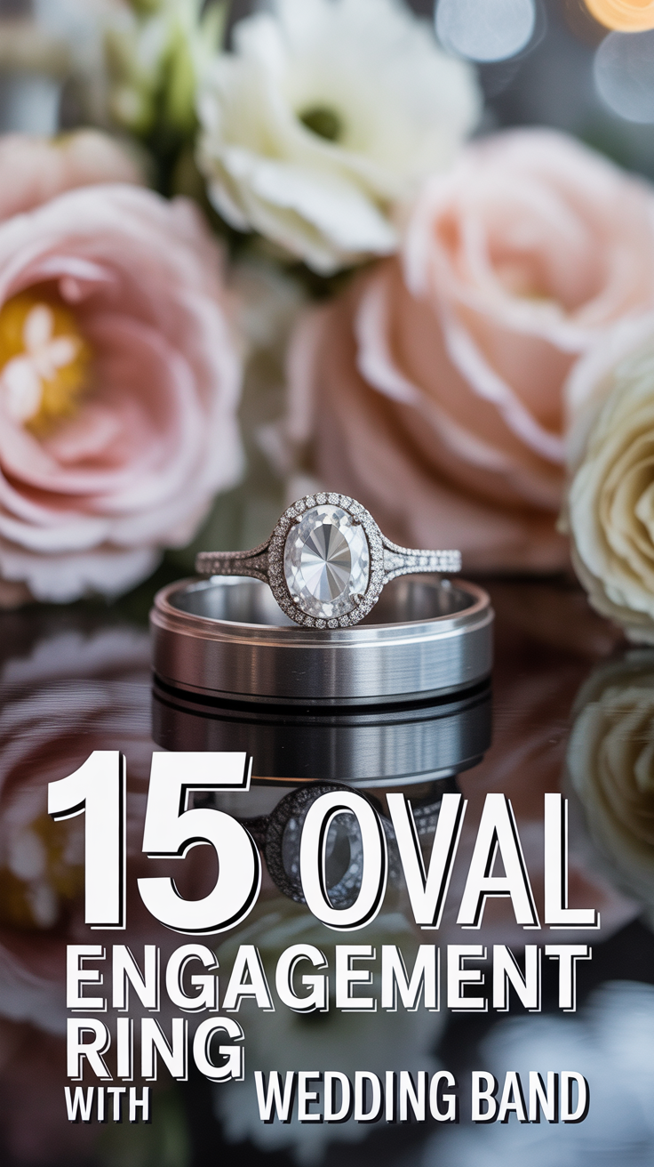 💍 15 Oval Engagement Ring With Wedding Band