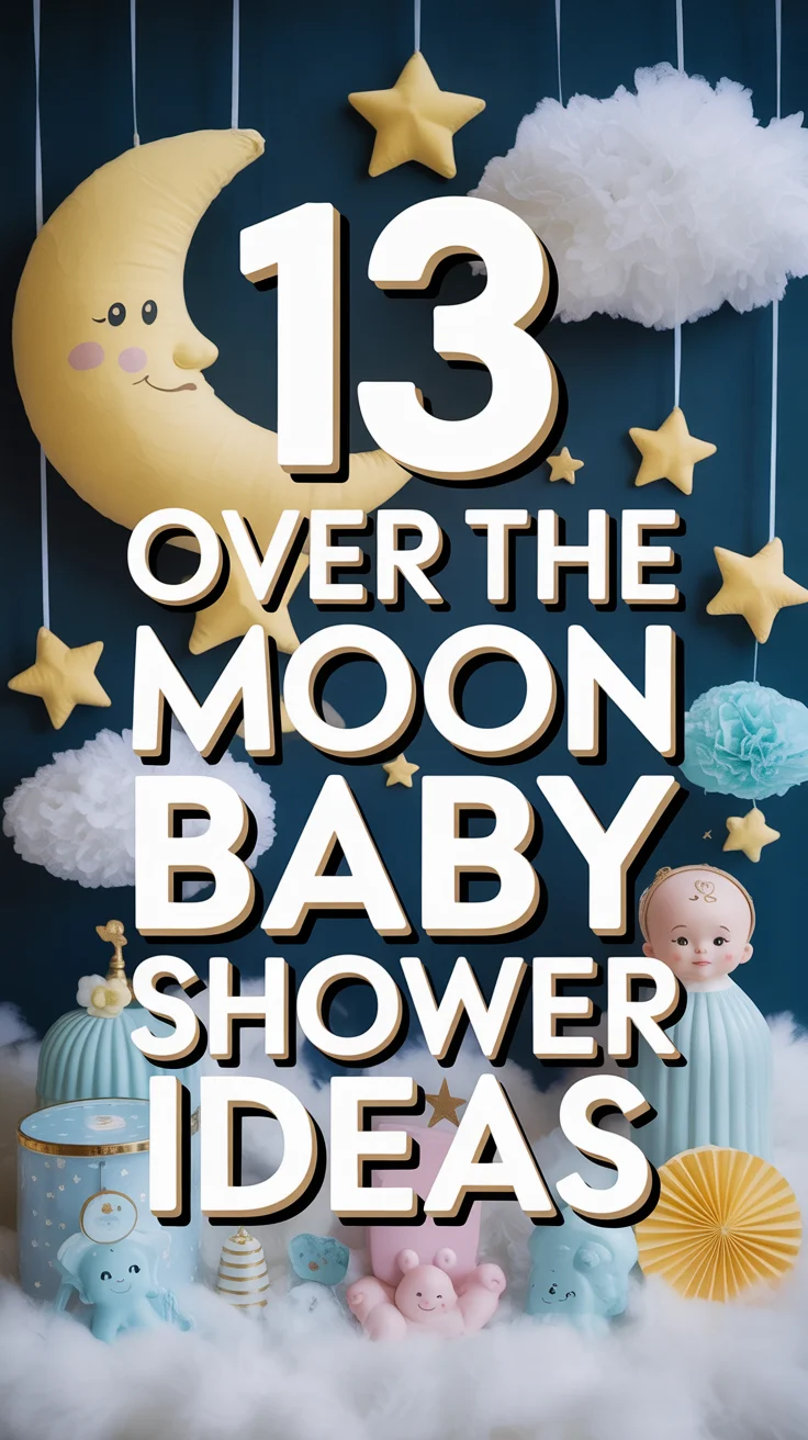🌕 13 Over The Moon Baby Shower Ideas